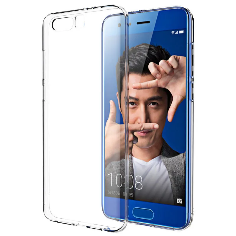 Ультратонкий Прозрачный мягкий бесцветный гелевый ТПУ чехол для Huawei Honor 9 Honor9 5 15