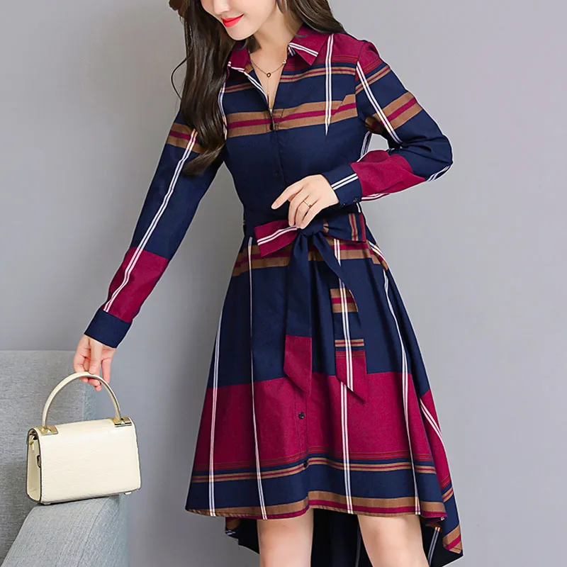 платье Женское 2019 большие размеры платья элегантные повседневные