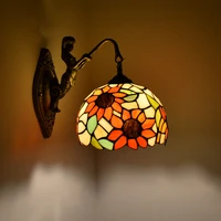 mediterranean style stained glass wall sconce tiffany wall lights for home bar cafe deco lighting