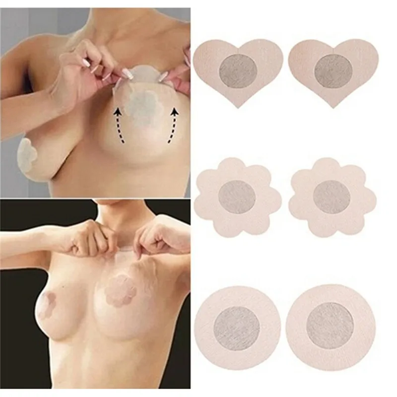 5 пар женской груди Лепестки сексуальные одноразовые мягкие силиконовые