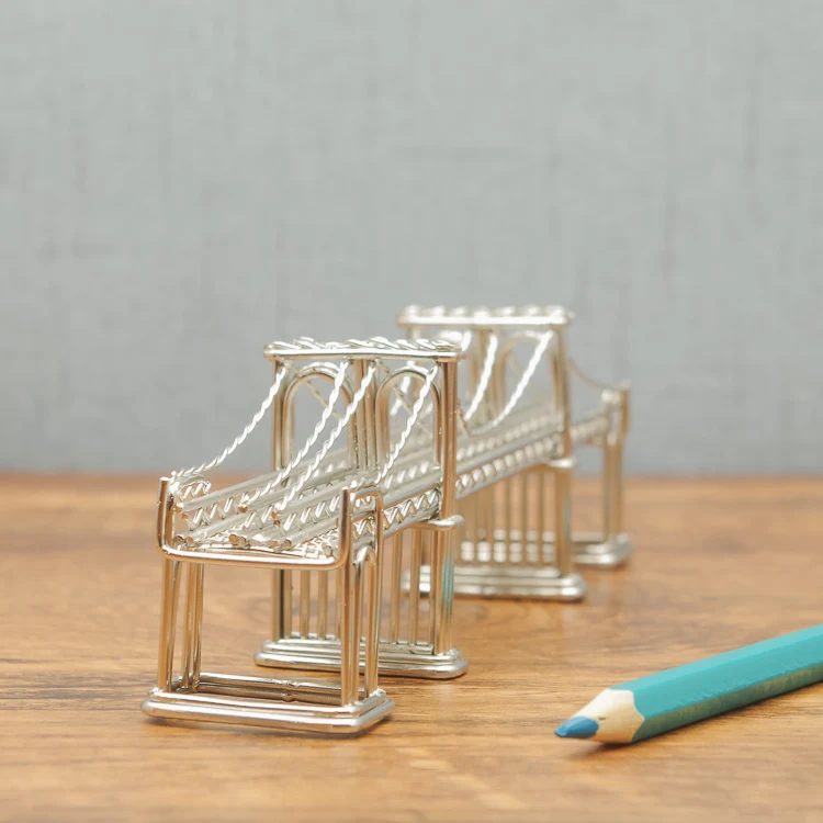 Модель из стальной проволоки Бруклинский мост Подлинная архитектура Реплика