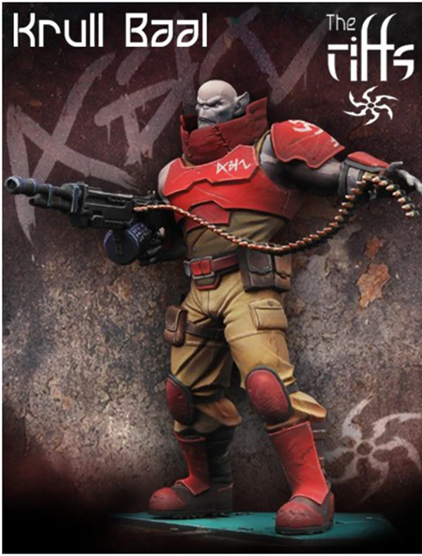 Неокрашенный набор 1/24 дюймов 75 мм фигурки героев из каучука Krull Baal Knight soldier