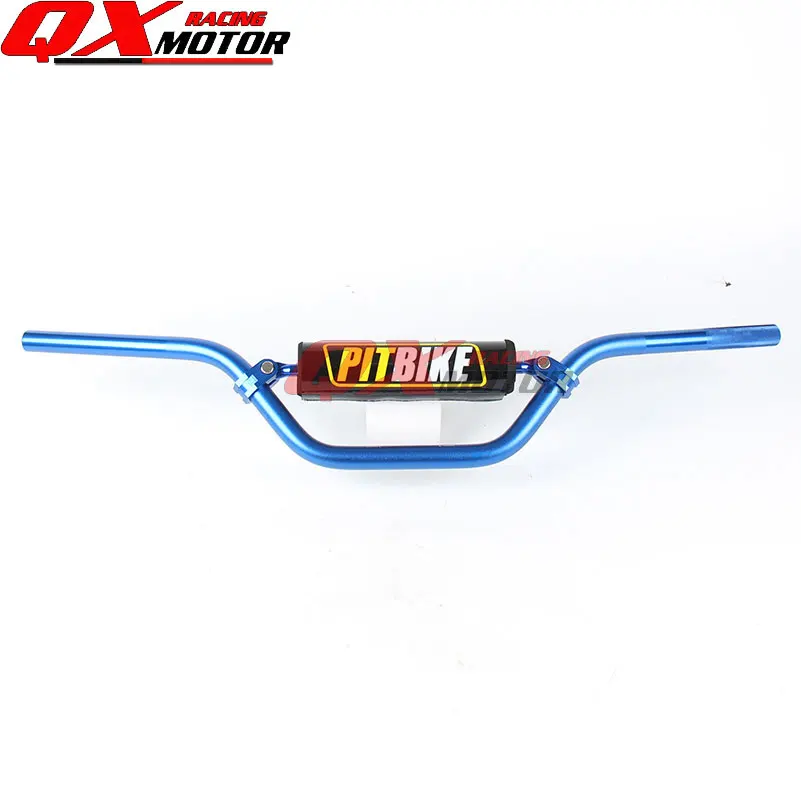 Дит питбайк MX ATV Quad Мотокросс руль 7/" 22 мм ручка бар для 110cc 125cc 140cc 150cc 160cc двигатели китайский мотоцикл - Цвет: blue