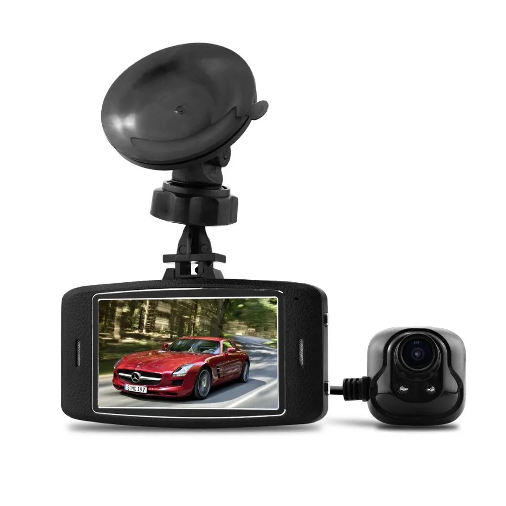 G5WD Двойной объектив Видеорегистраторы для автомобилей Ambarella A7LA70 Full HD 1080p 30fps H.264 g