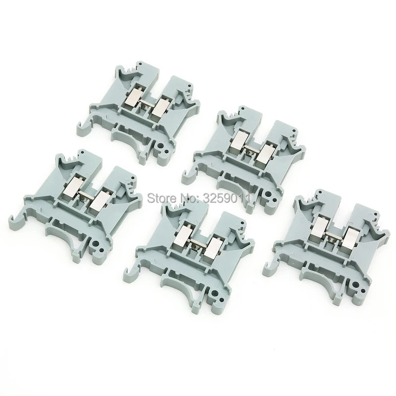 20PCS UK-5N Mounted Screw Clipping Terminal Block 5.0mm square general purpose terminal connection board | Обустройство дома