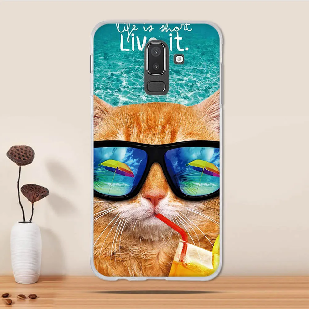 Чехол для Samsung Galaxy J8 J2 J3 J7 J6 2018 силиконовый чехол j6 чехол|Бамперы| |