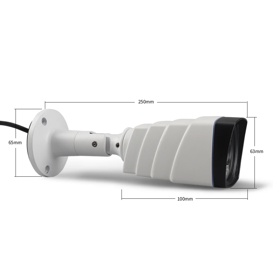 ZSVEDIO CCTV камера наружная 720P 960P 1080P Аудио Металл 36 шт. светодиоды onvif сетевая