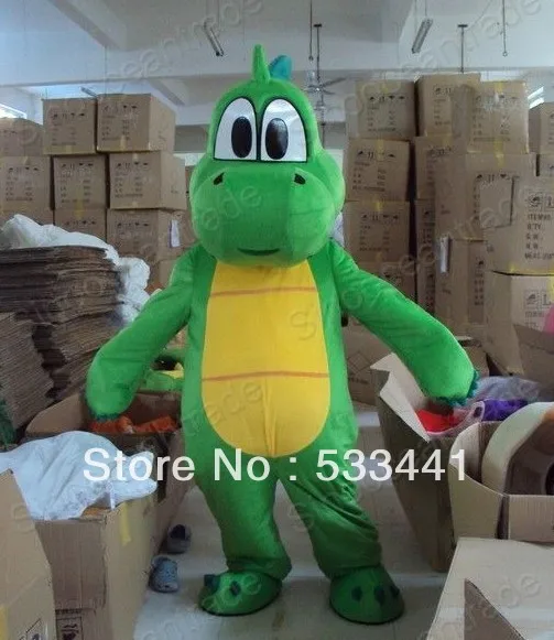 Плюшевый костюм-талисман Yoshi в виде динозавра стиле супер Марио маскарадный