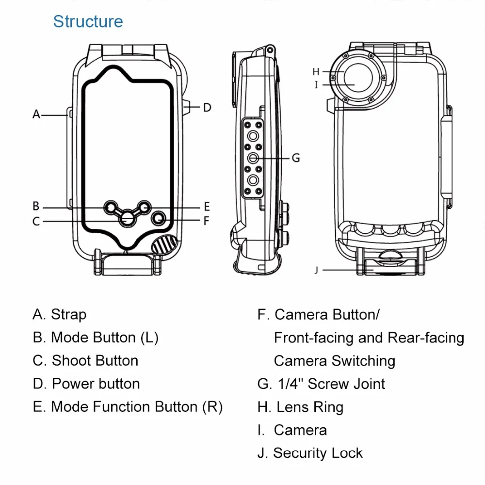 PULUZ 40 м/130 футов Водонепроницаемый чехол для iPhone 7 8 7P 8P XR XS MAX корпус дайвинга фото и