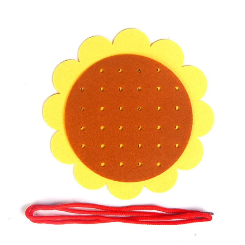 YELLOW 2 шт. учебное руководство для детского сада DIY плетение ткани детские развивающие Игрушки для раннего обучения Монтессори обучающие средства Математические Игрушки - Цвет: YELLOW