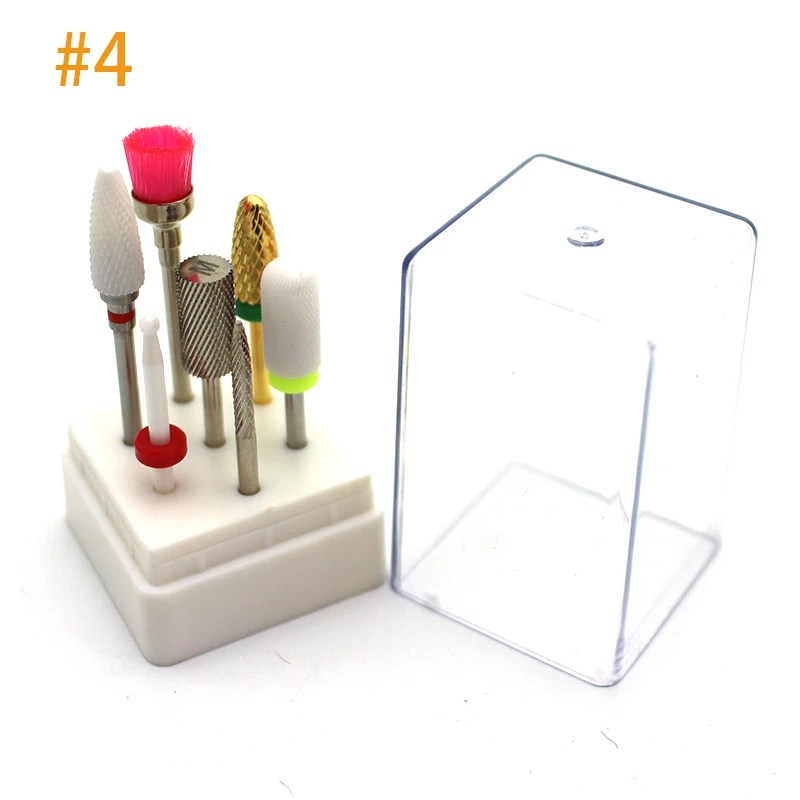 7 типов керамических фрез для ногтей машинка маникюра аксессуары вращающиеся