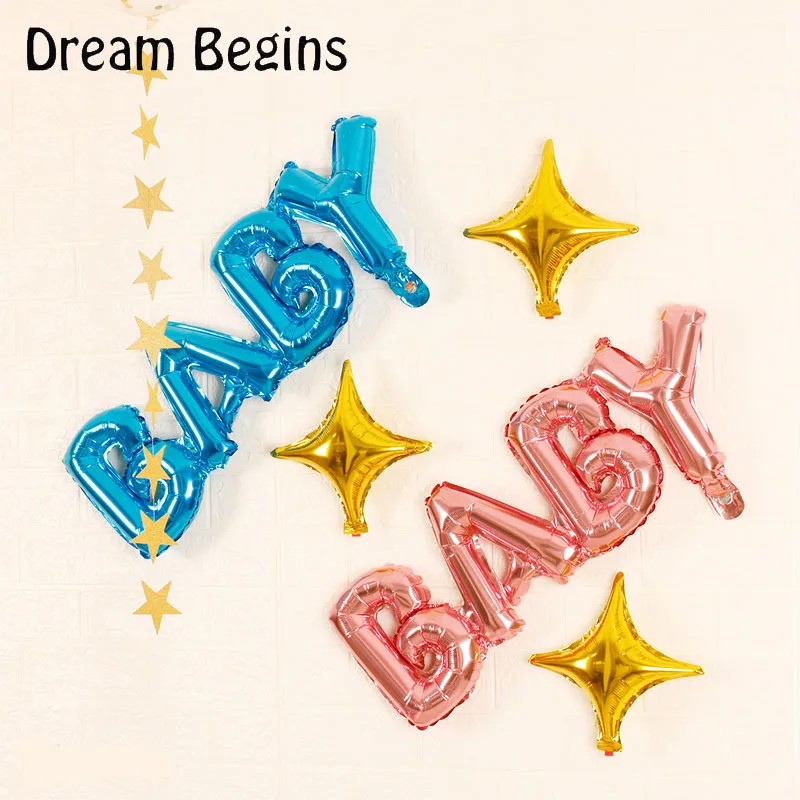 ДБ 1 шт. детские сиамские буквы мальчик или девочка скрипт детский душ День