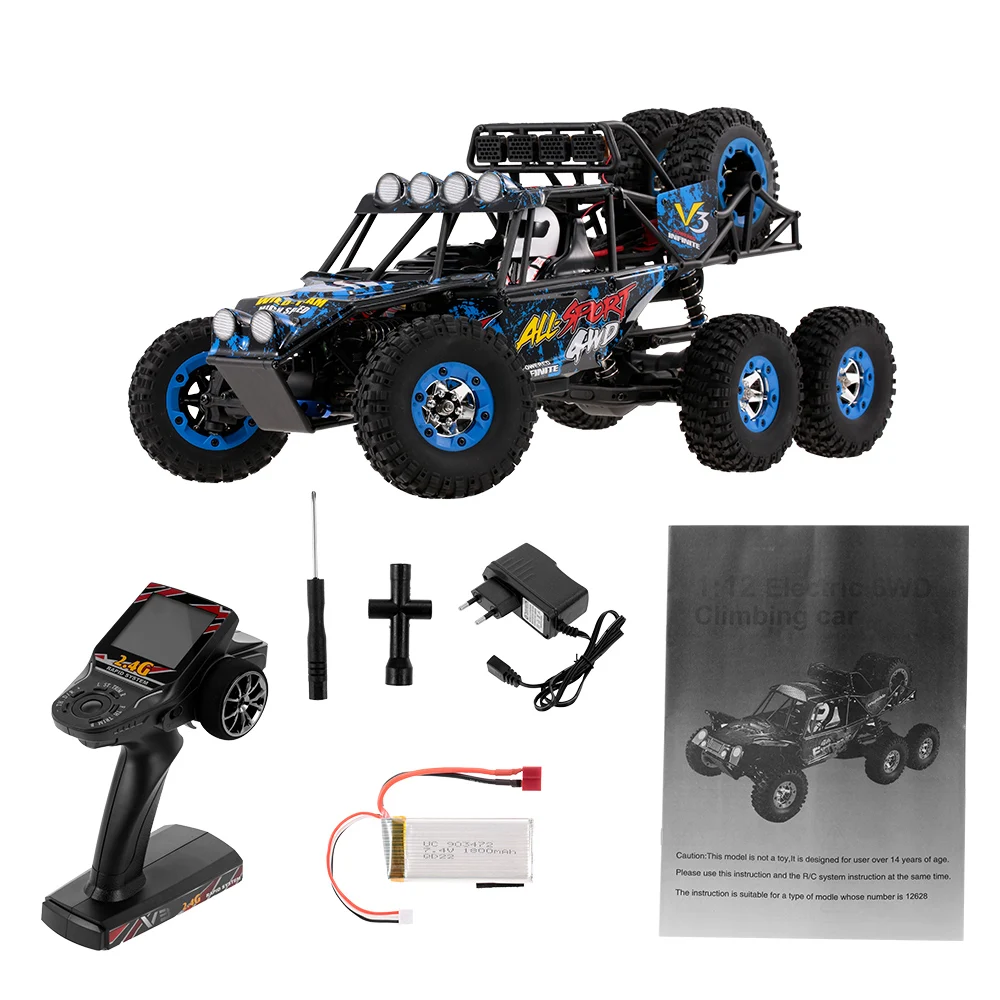 Машинка WLtoys 12628 1/12 2 4G 6WD 40 км/ч высокая скорость | Игрушки и хобби