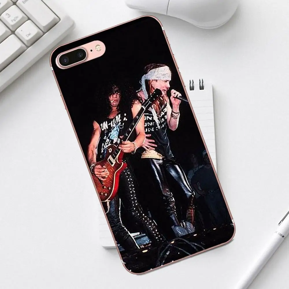 Высокое качество для Galaxy Alpha Core Prime Note 4 5 8 S3 S4 S5 S6 S7 S8 S9 mini edge Plus Guns N Roses Ретро слэш