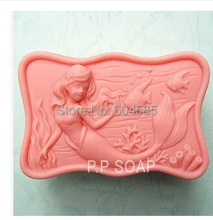 Счастливый Русалочка 0979 Ремесло Искусство Силиконовые формы для мыла DIY|silicone soap
