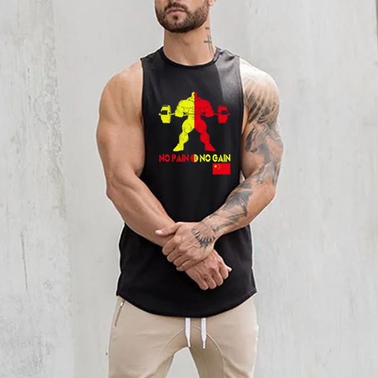 Майка Muscleguys без боли усиления Мужская одежда для бодибилдинга майка мышц фитнеса