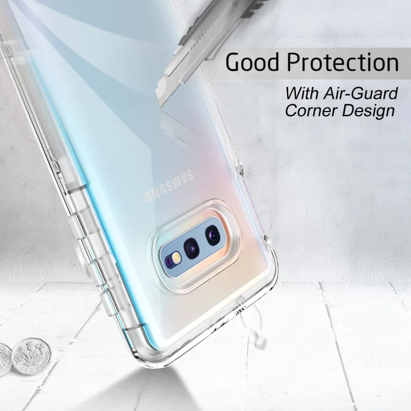Hot Clear 3 in 1 Case for Samsung Galaxy S10 Lite Transparent Hard Cover PC Silicone Bumper Shockproof S10e 360 | Мобильные телефоны