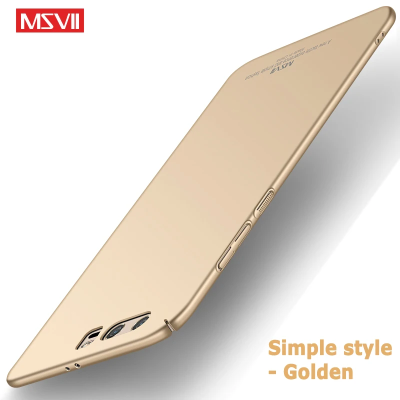 Simple golden Honor 9 Lite чехол MSVII ультра тонкий матовый чехол для huawei Honor 9 Lite чехол Honor9 жесткая задняя крышка из ПК чехол для Honor 9 Lite - Цвет: Simple golden