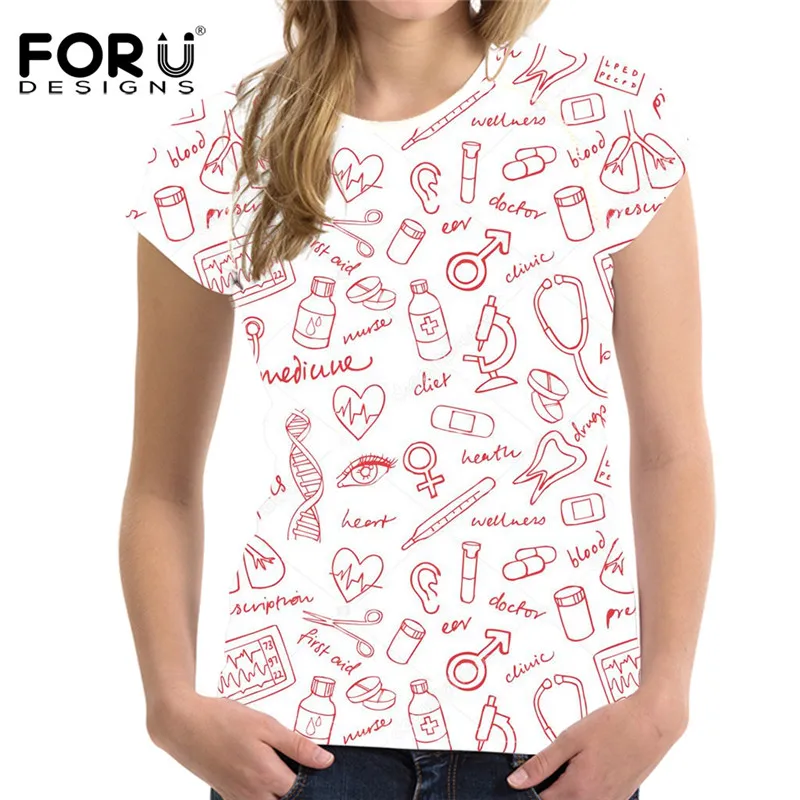 YQ2376BV Футболка FOURDEIGNS Harajuku, женская летняя футболка с рисунком медсестры и медведя, Женская компрессионная футболка, женские колготки для фитнеса - Цвет: YQ2376BV