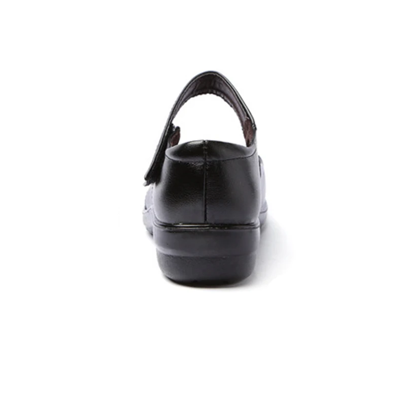 Женские туфли на плоской подошве с круглым носком из искусственной кожи|Обувь