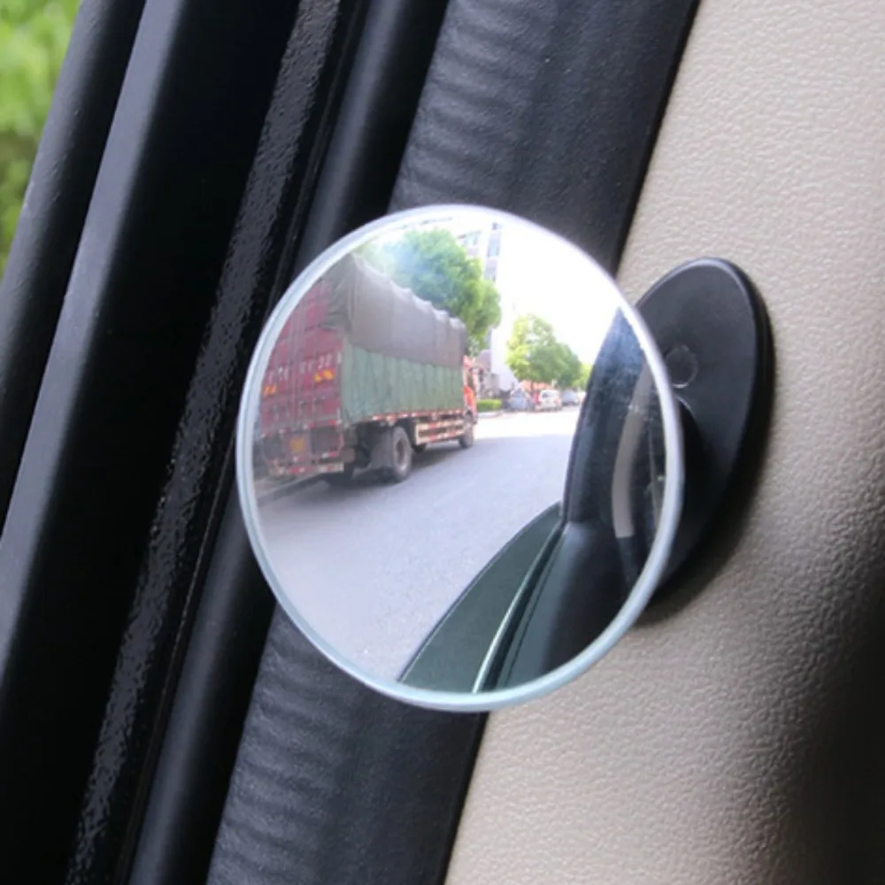 

New B Pillar Blind Spot Mirror,Free Ship,1pc,Frameless & Shatter Proof,2 Way Application: Fixed Or 360 Degree Adjustable