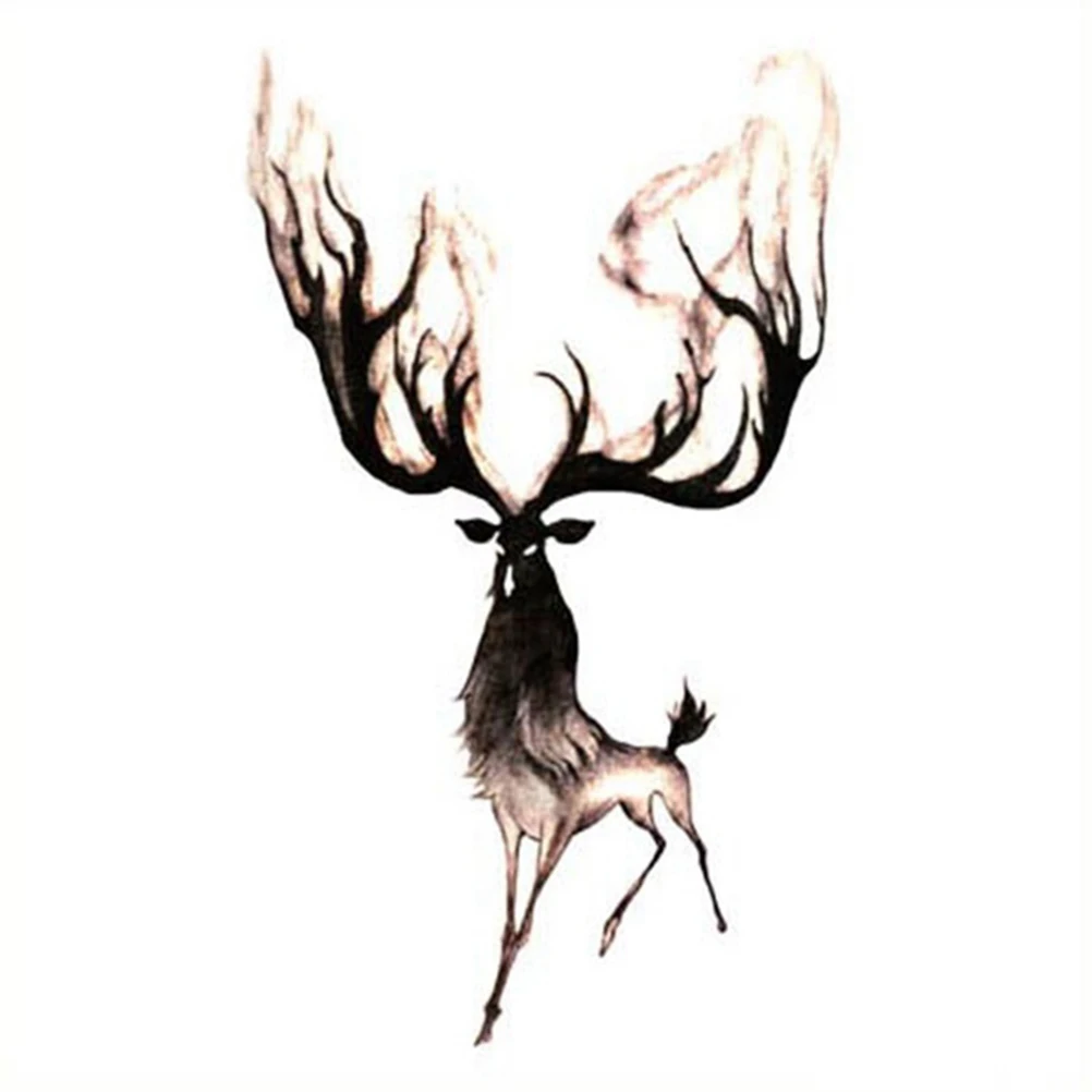 Водостойкая временная татуировка Moose Deer Bucks Elk переводная вода поддельные