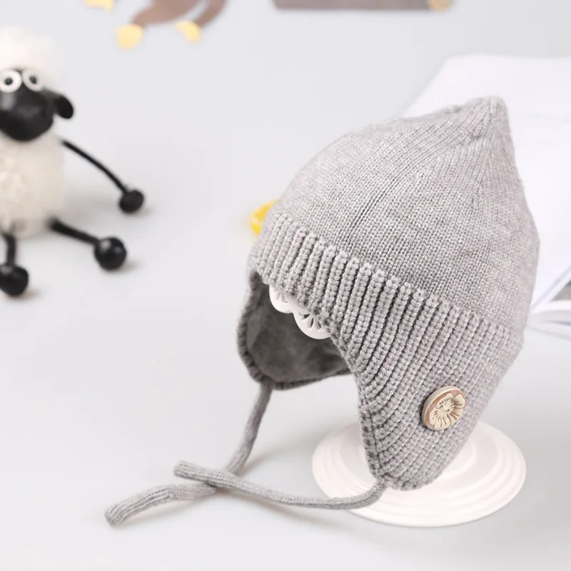 Милая детская шапка мягкая хлопковая шапочка для новорожденных двухслойная