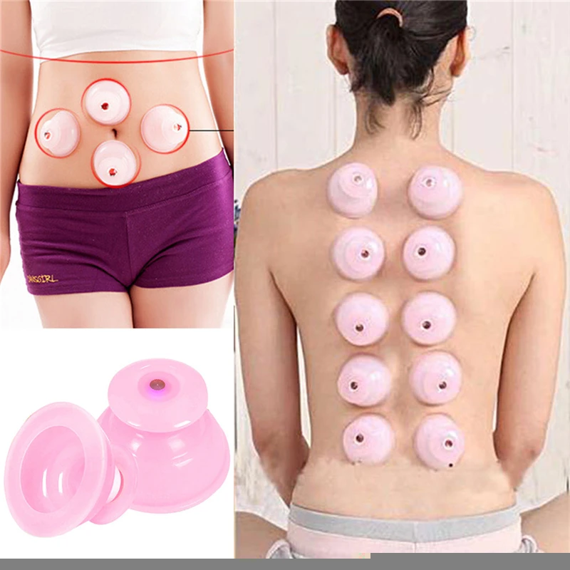 

1pc Silicone Massage Vacuum Body Cups Set Anti Cellulite Cupping Family Full Body Massage Braces Supports Massgaer Helper