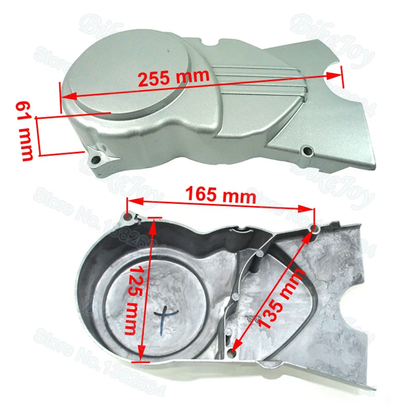 Серебряная задняя крышка двигателя для 50cc 70 90 110 125cc Dirt Pit Bike CRF50 XR50 Lifan YX SSR YCF Stomp