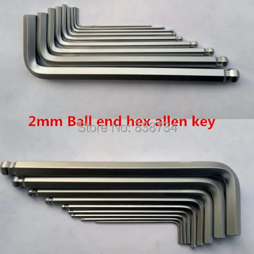 

50pcs 2mm hex key wrench ball end hex key spanner allen wrench key