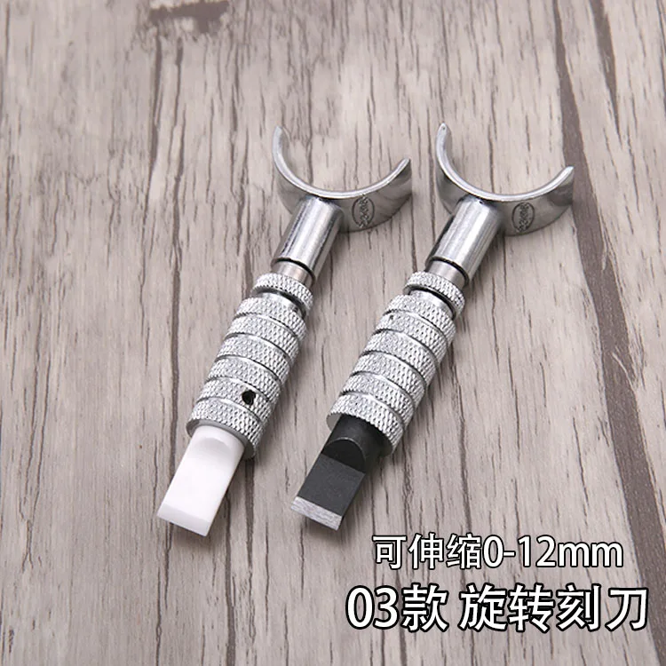 1 шт. регулируемый нож для резьбы по коже DIY из воловьей кожи ручные инструменты