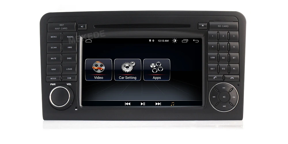 HD 2DIN 1024x600 Android 8,1 Автомобильный DVD плеер для Mercedes Benz класс GL ml W164 ML350 ML500 X164 GL320 GPS стерео радио