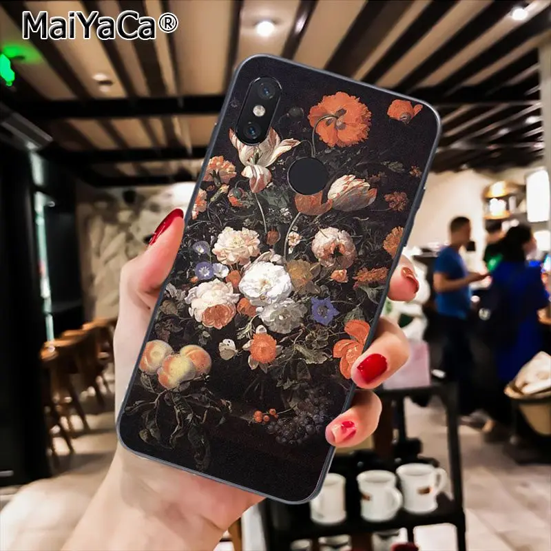 Классический чехол MaiYaCa для телефона с рисунком цветов бабочек в вазе Xiaomi Redmi8 4X 5S