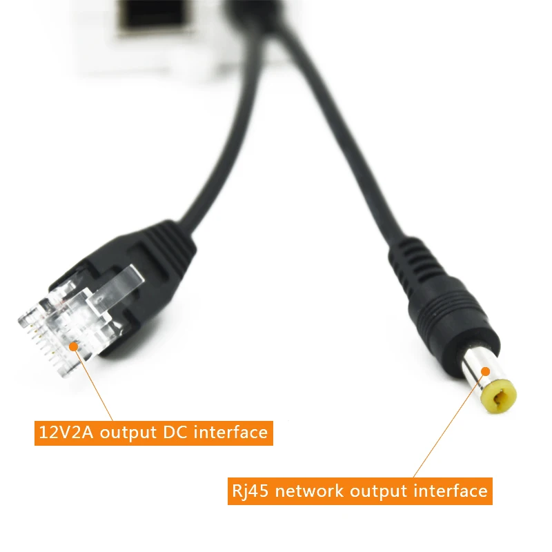 Камера Видеонаблюдения POE Splitter Стандартный 48 V превратить 12V2A источника питания