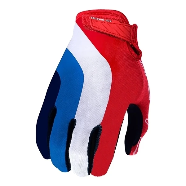 red white blue Raner MX гоночные перчатки MTB BMX велосипедные горные велосипедные перчатки для мотокросса DH Dirt велосипедные перчатки - Цвет: red white blue
