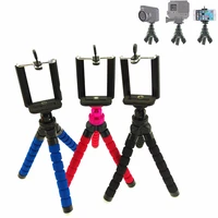 mini 360 rotate degrees ball head flexible tripod with phone holder octopus tripod bracket stand mount for phone gopro camera