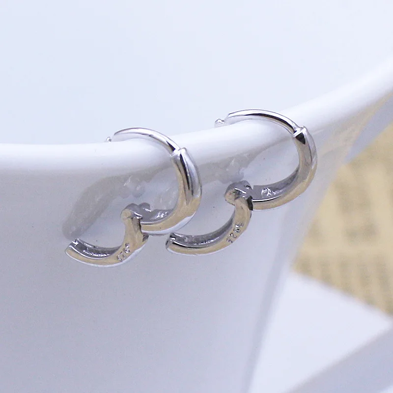 S925 чистая тремола гвозди гипоаллергенные женские серебряные серьги корейские