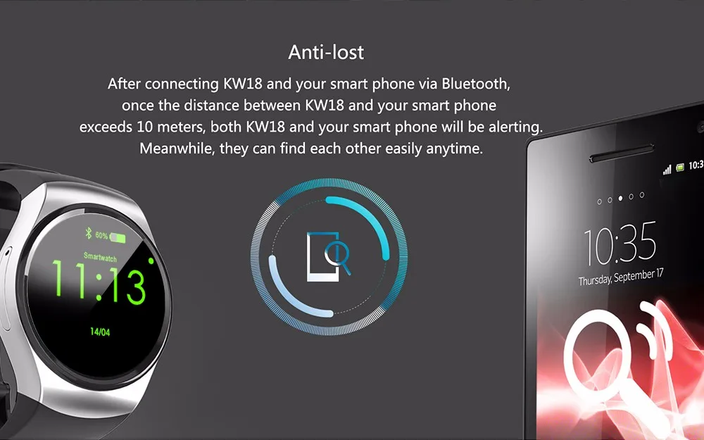 EnohpLX KW18 умные часы NFC монитор сердечного ритма умные часы для Apple samsung Android шагомер Здоровье Полный Круглый MTK2502 PK DZ09
