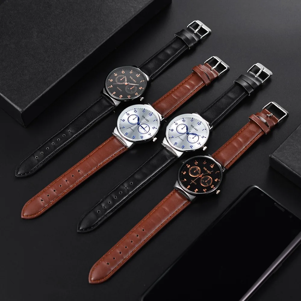 YOLAKO Montres Homme 2020 модные мужские часы Топ бренд Роскошные кварцевые Relogio Masculino relogio saat