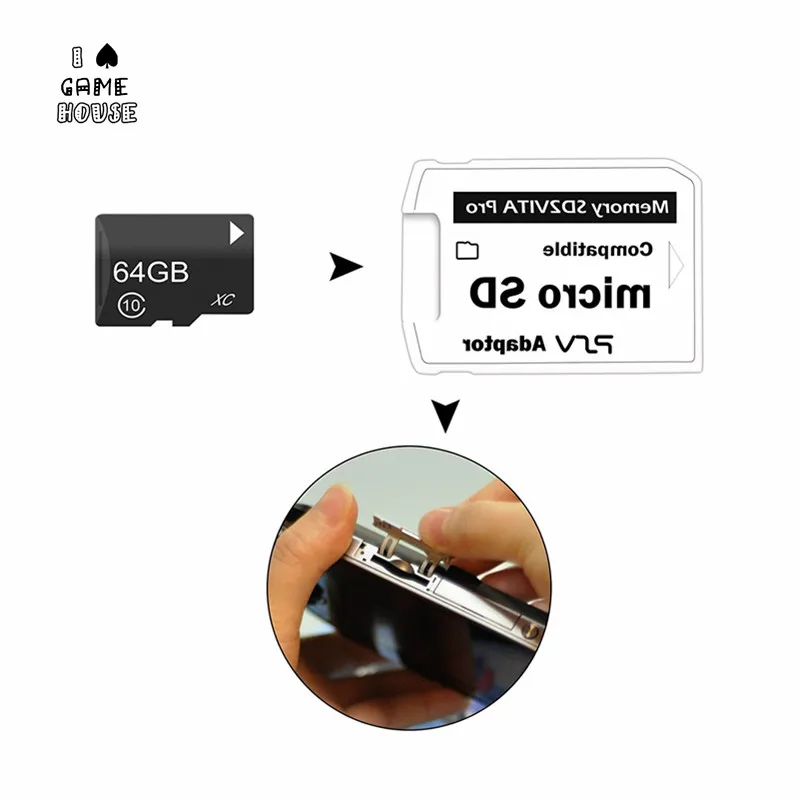 Адаптер FoPcc SD2VITA Pro 5 0 версия Micro слот для карты памяти SD адаптер PS Vita PSV 1000 2000 HENKAKU 3 60