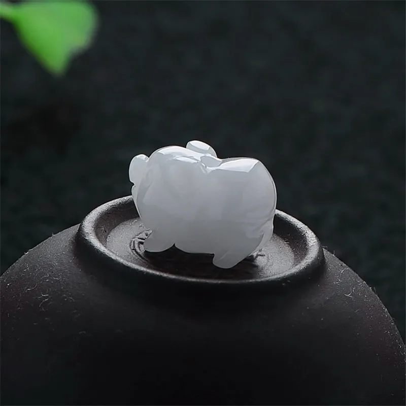 Натуральный Ms Стиль браслеты классический подвеска амулет Lucky Jade аксессуары