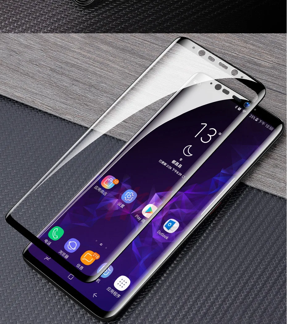 20D полностью изогнутое закаленное стекло для Samsung Galaxy S8 S9 Plus Note 8 9 Защита экрана для Samsung A8 A6 S7 защитная пленка