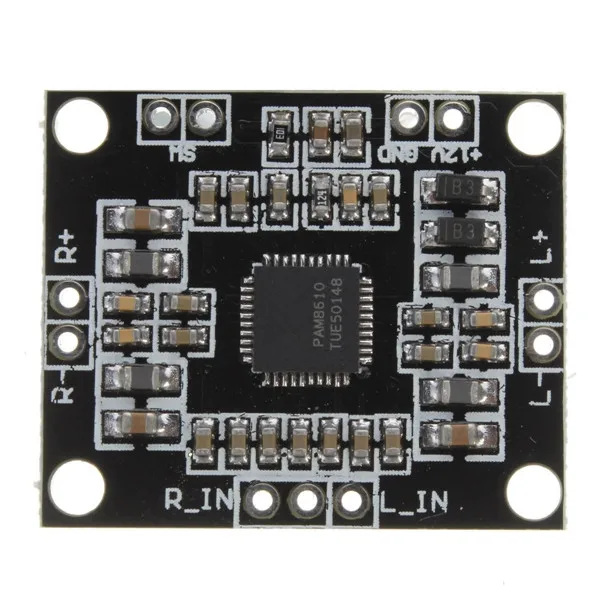 LEORY PAM8610 6 V-15 V Мощность Плата усилителя цифровой двухканальный стереовыход Мощность Плата усилителя миниатюрный модуль класса