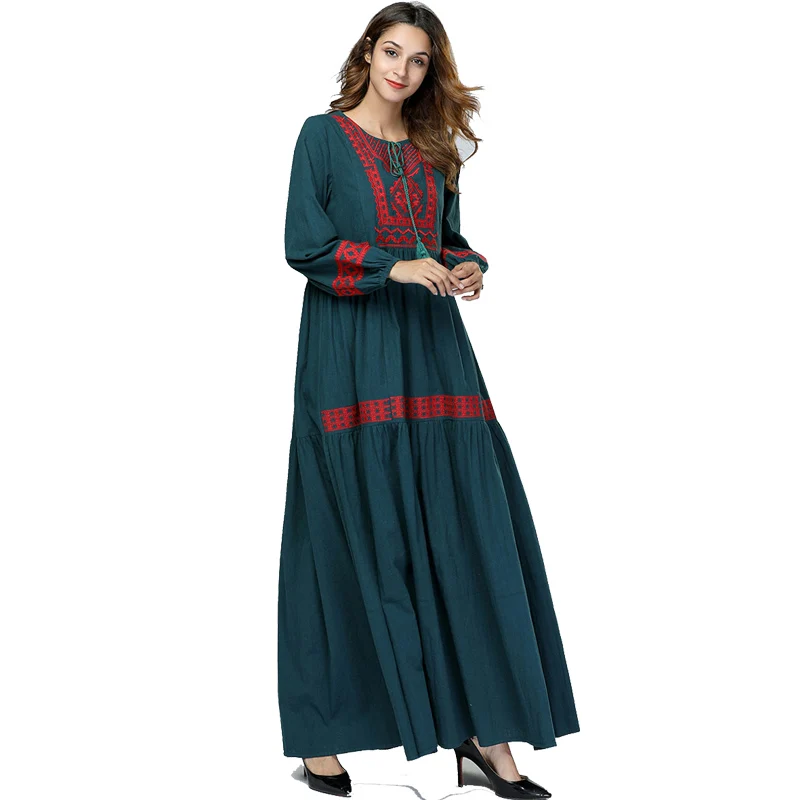 Абайя мусульманский хиджаб платье арабский ислам Катара халат Дубайский Кафтан