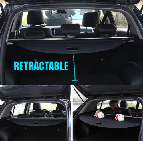 Подходит для KIA SPORTAGE грузовая крышка глухая выдвижная полка багажника тент