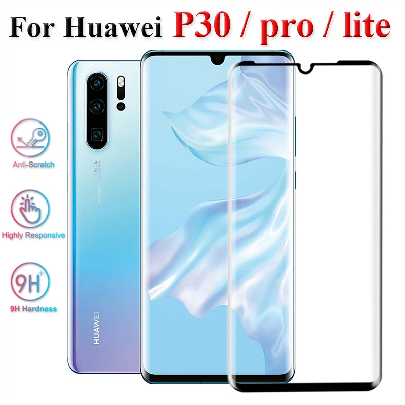 Защитное стекло для huawei p30 pro lite light закаленное p 30 30pro 30lite 3D Защитная пленка экрана