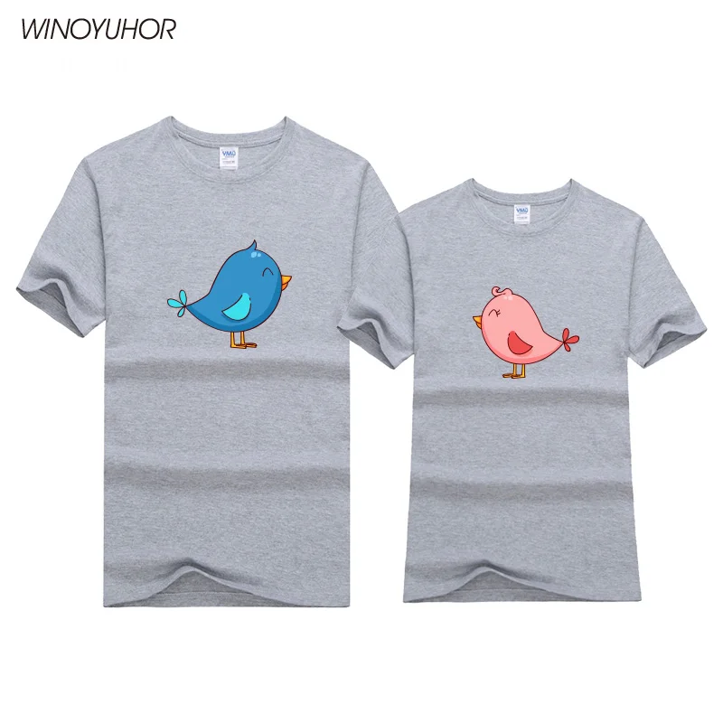 Новинка 2020 модная футболка для пары хлопковая Повседневная с коротким рукавом