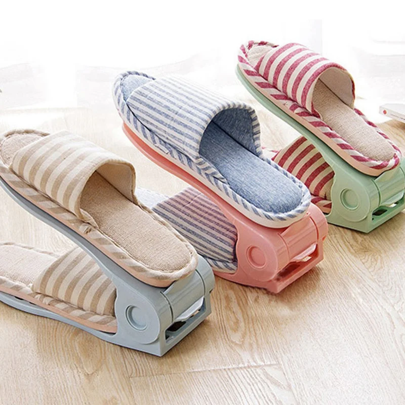 1 шт. регулируемый органайзер для обуви современный двойной стеллаж хранения