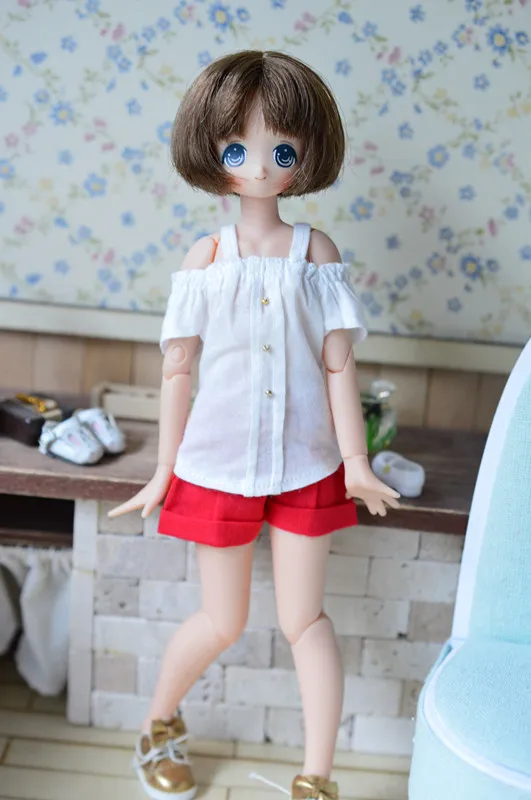 Новая рубашка Blyth на бретельках BJD шорты одежда кукольный наряд (подходит для Блит