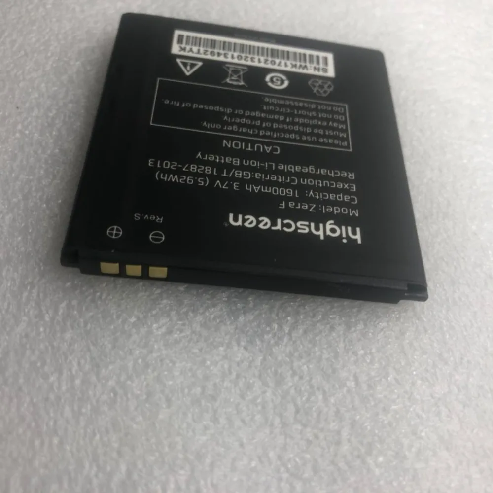 Ночной клуб... Новый 4 5x54x57 3 мм 1600 мАч Аккумулятор для Highscreen Zera F Rev. с мобильного
